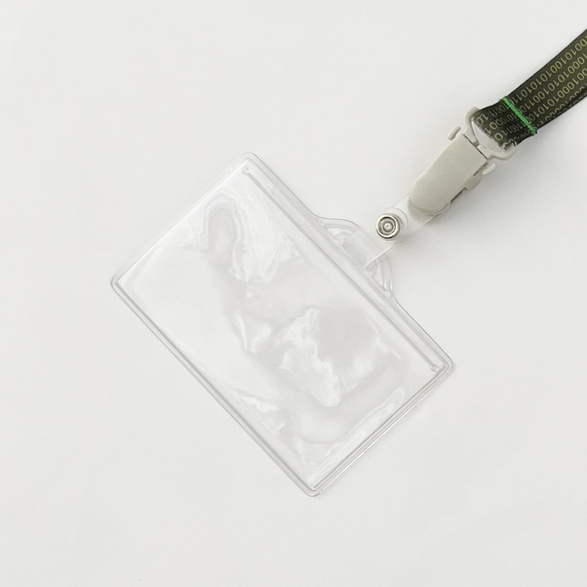 名札ケース・長さ調整付ネックストラップ(ハンドクリップ型)